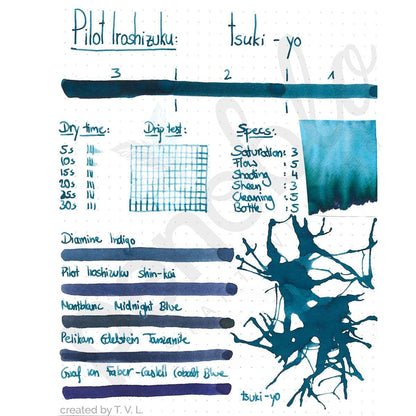 Pilot, Tintenglas, Iroshizuku 50 ml, Tsuki-Yo Moonlight-2