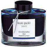 Pilot, Tintenglas, Iroshizuku 50 ml, Kon-Peki Deep Cerulean Blue-1