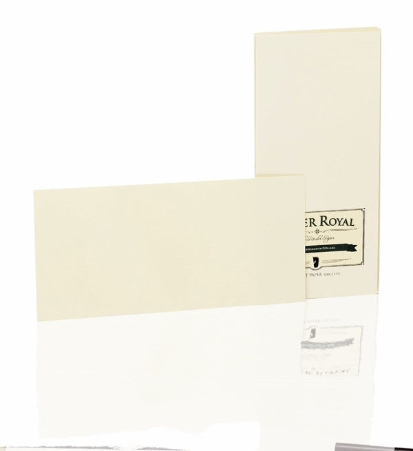Rössler, Briefkarten, Paper Royal, DL, 20, chamois gerippt, Einzelkarten-1