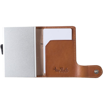 Tony Perotti, Kreditkartenetui, Aluminium Slim mit Papiergeld Fach, Creme-3