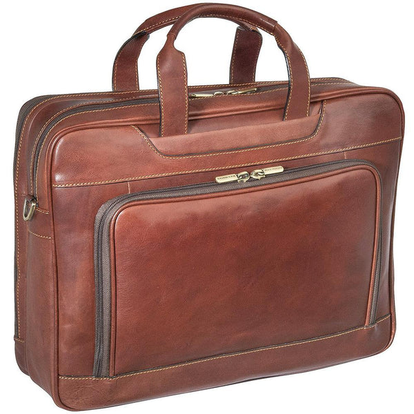 Tony Perotti, Aktentasche Vegetale, Laptoptasche 2 Fächer, 42cm, braun