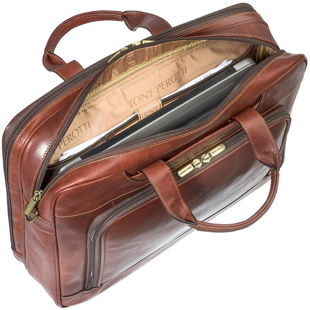 Tony Perotti, Laptoptasche, 2 Fach 42cm, Dunkelbraun-2