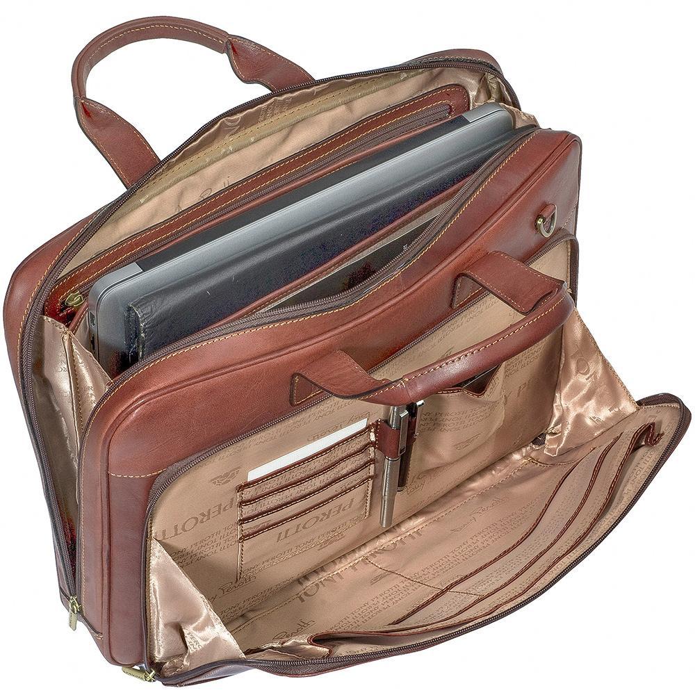 Tony Perotti, Laptoptasche, 1 Fach, Dunkelbraun-4