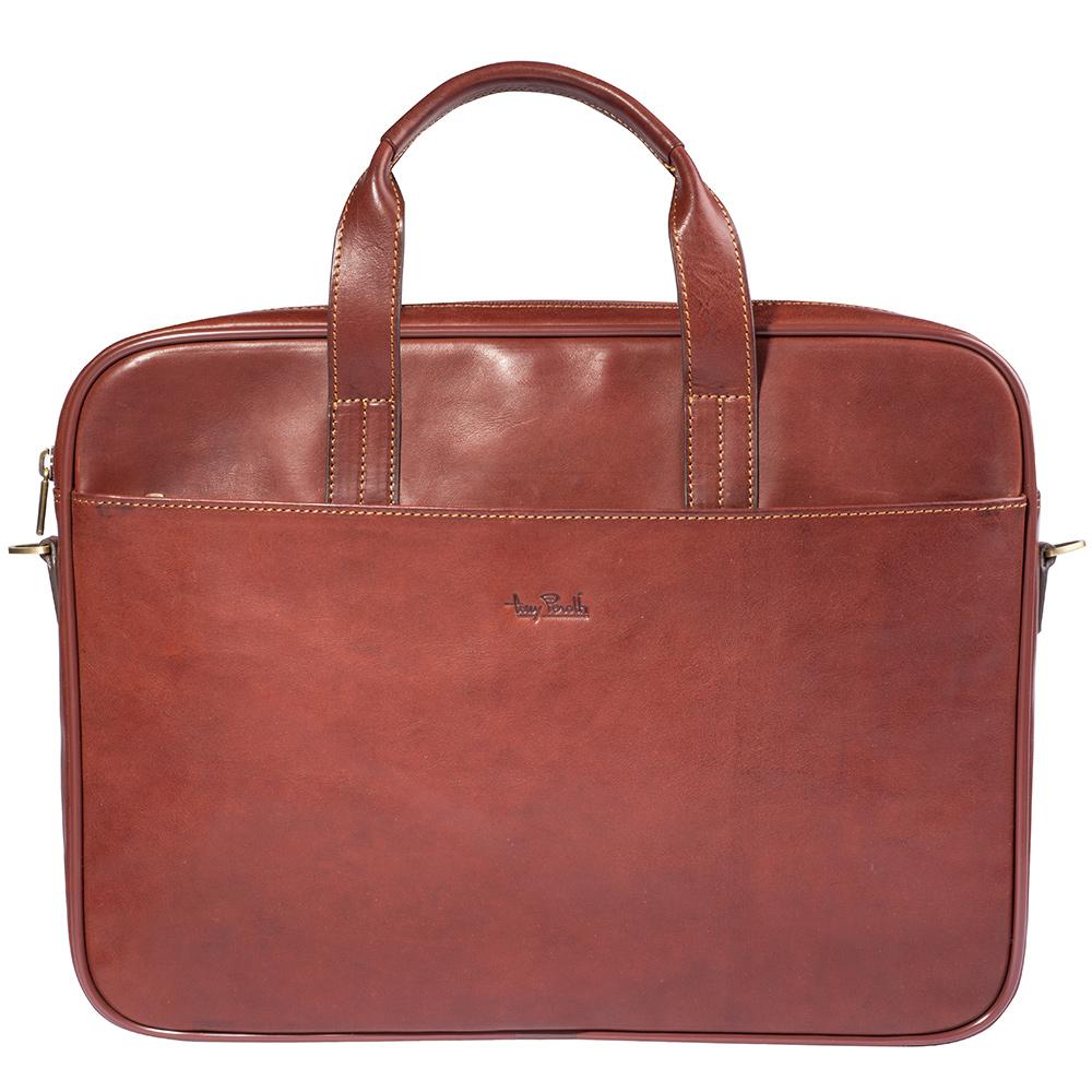 Tony Perotti, Laptoptasche, 1 Fach, Dunkelbraun-1
