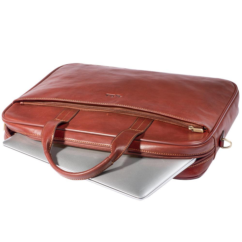 Tony Perotti, Laptoptasche, 1 Fach, Dunkelbraun-3