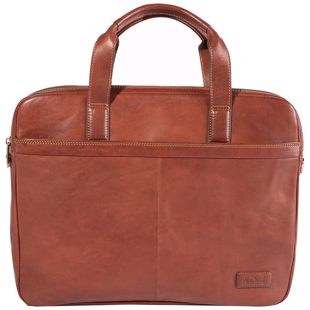 Tony Perotti, Laptoptasche, 2 Fach, Dunkelbraun-1