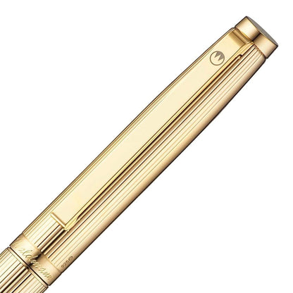 Waldmann, Füller, Tuscany, Gold, Linien Design, Goldplattiert-3