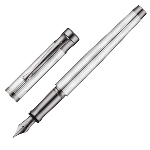 Waldmann, Füller Tango, Pyramid, ruthenium-plattiert, silber