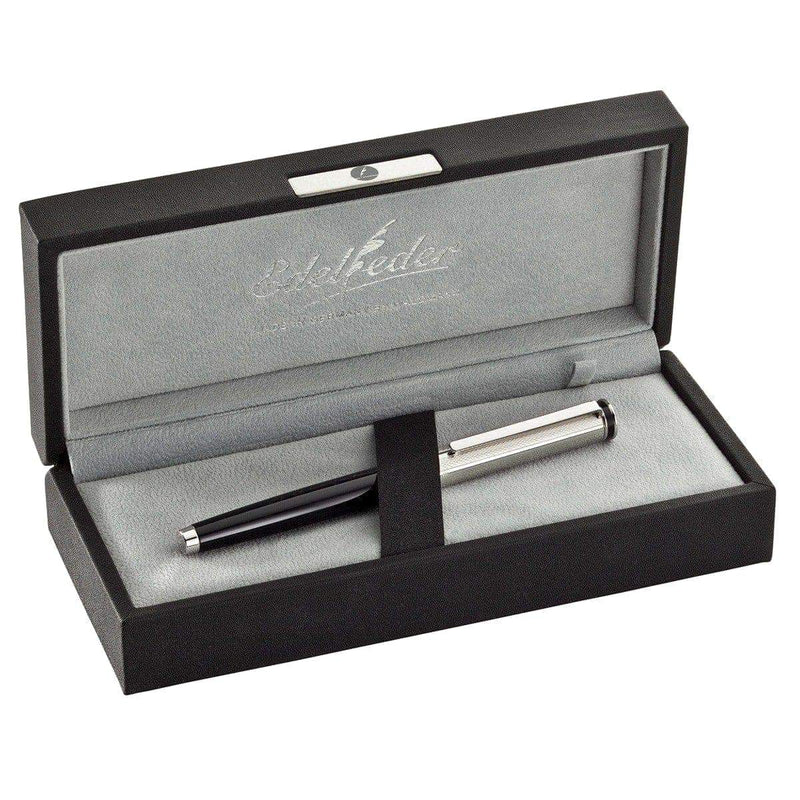 Waldmann, Kugelschreiber, Edelfeder, Korn, Silber, Lack Champagner-4