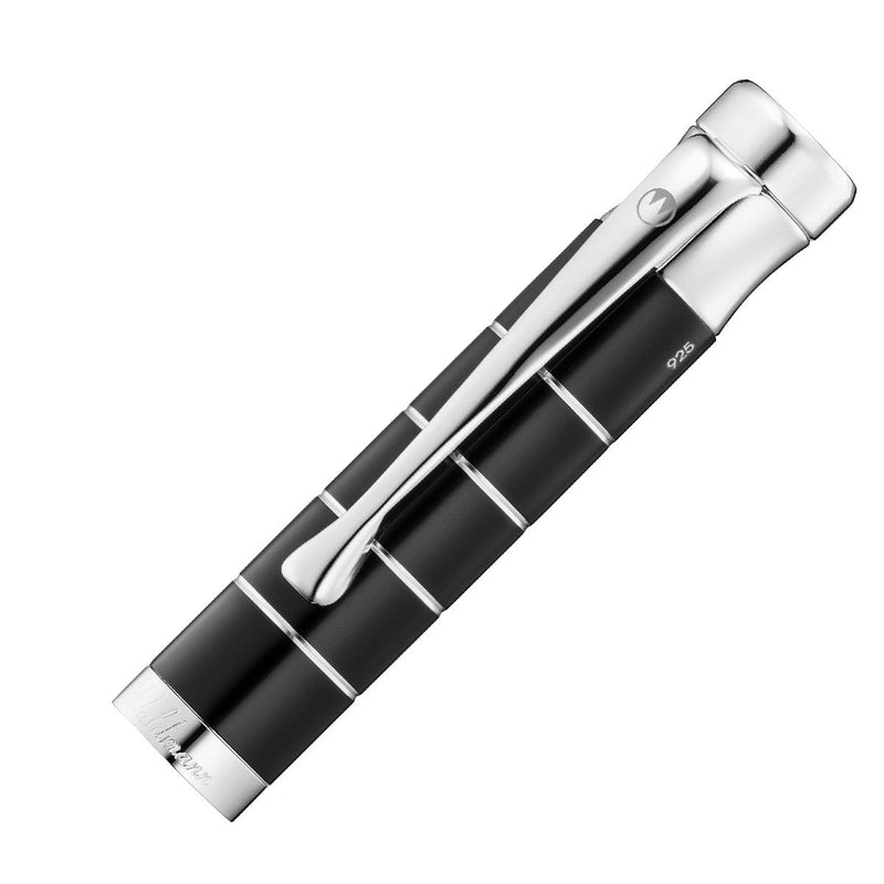 Waldmann, Tintenroller, Tango, Lack Schwarz Ring Design-3