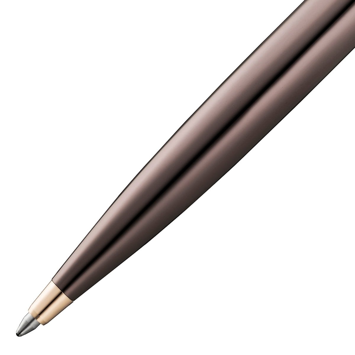 Waldmann, Kugelschreiber, Tuscany, Linien Design Rosegold PVD Schoko-2
