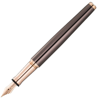 Waldmann, Füller, Tuscany, Linien Design Rosegold PVD Schoko-1