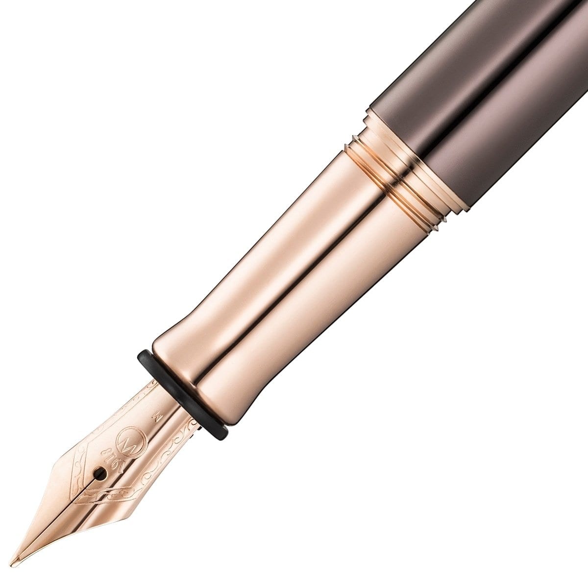 Waldmann, Füller, Tuscany, Linien Design Rosegold PVD Schoko-2