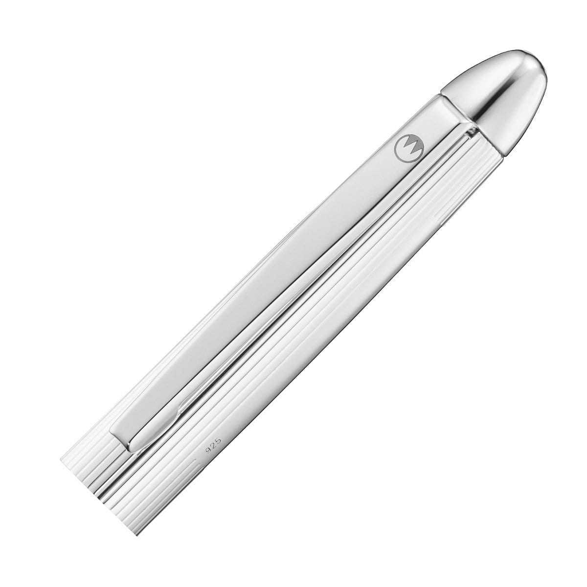 Waldmann, Füller, Pocket, Linien Design, Silber, Lack Schwarz-3