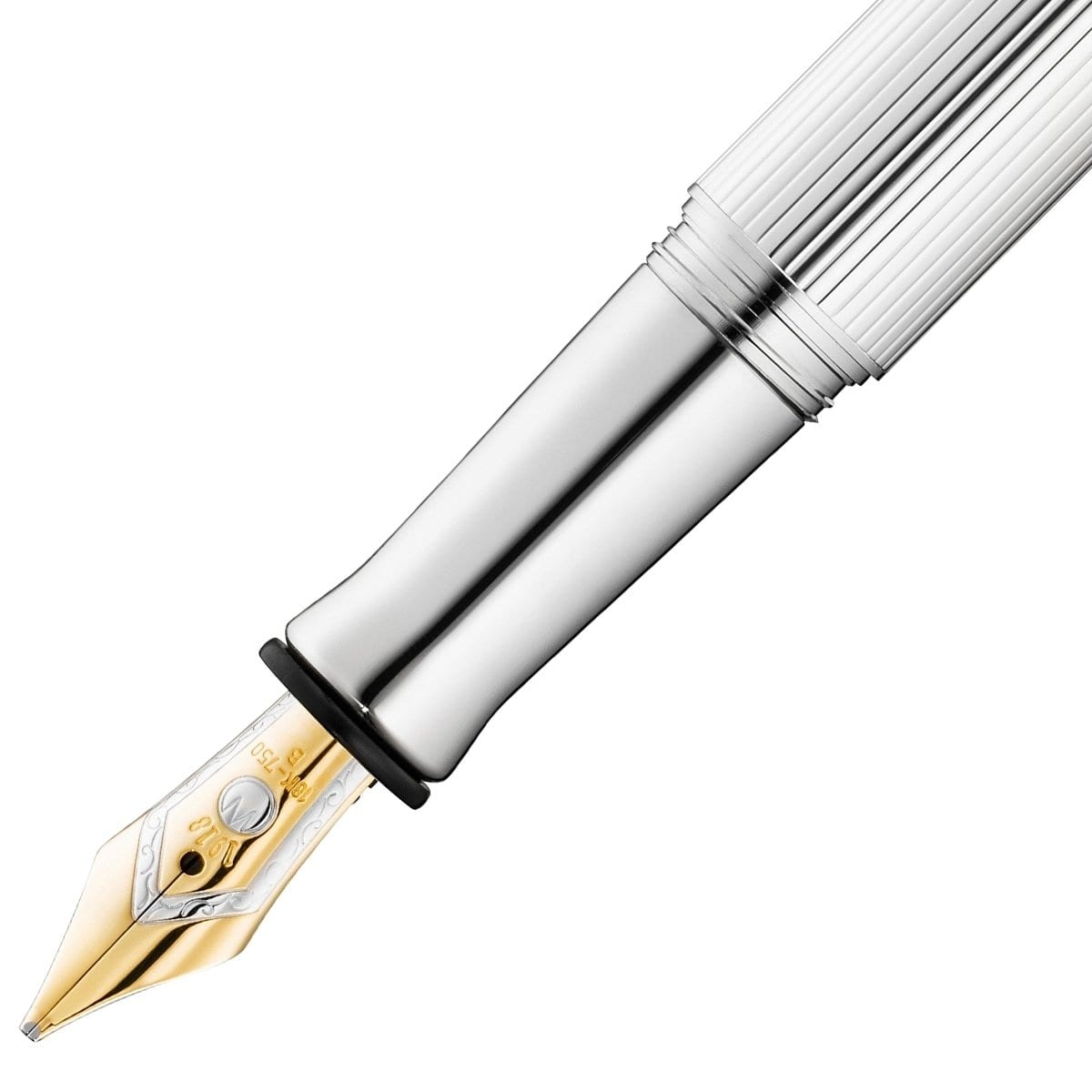 Waldmann, Füller, Tango, Linien Design, Silber, Gold-2