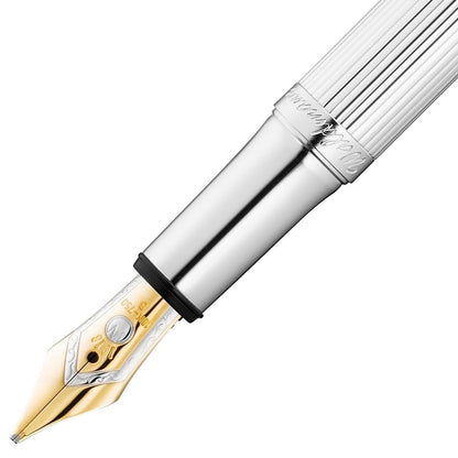 Waldmann, Füller, Pocket, Linien Design, Silber, Gold-2
