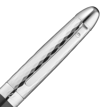Waldmann, Bleistift, Précieux, Lack Schwarz, wellenförmiger Diamantschnitt-3
