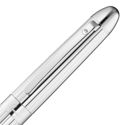 Waldmann, Kugelschreiber, Précieux, Silber/Linien-Design-3