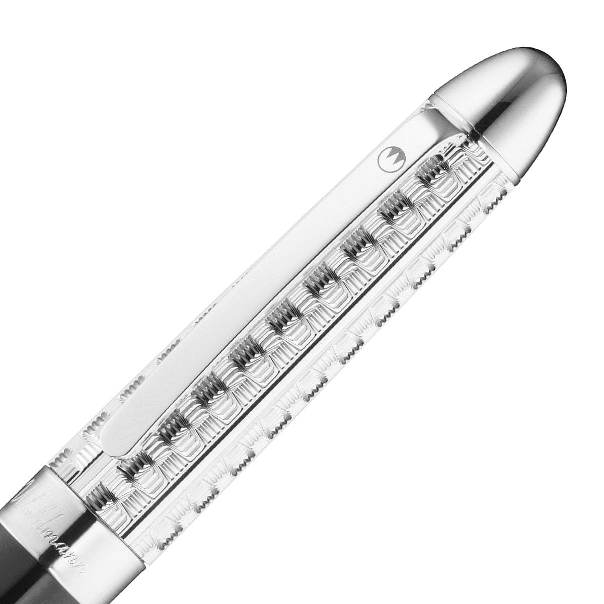 Waldmann, Kugelschreiber, Précieux, Lack Schwarz, Meanderdesign-3