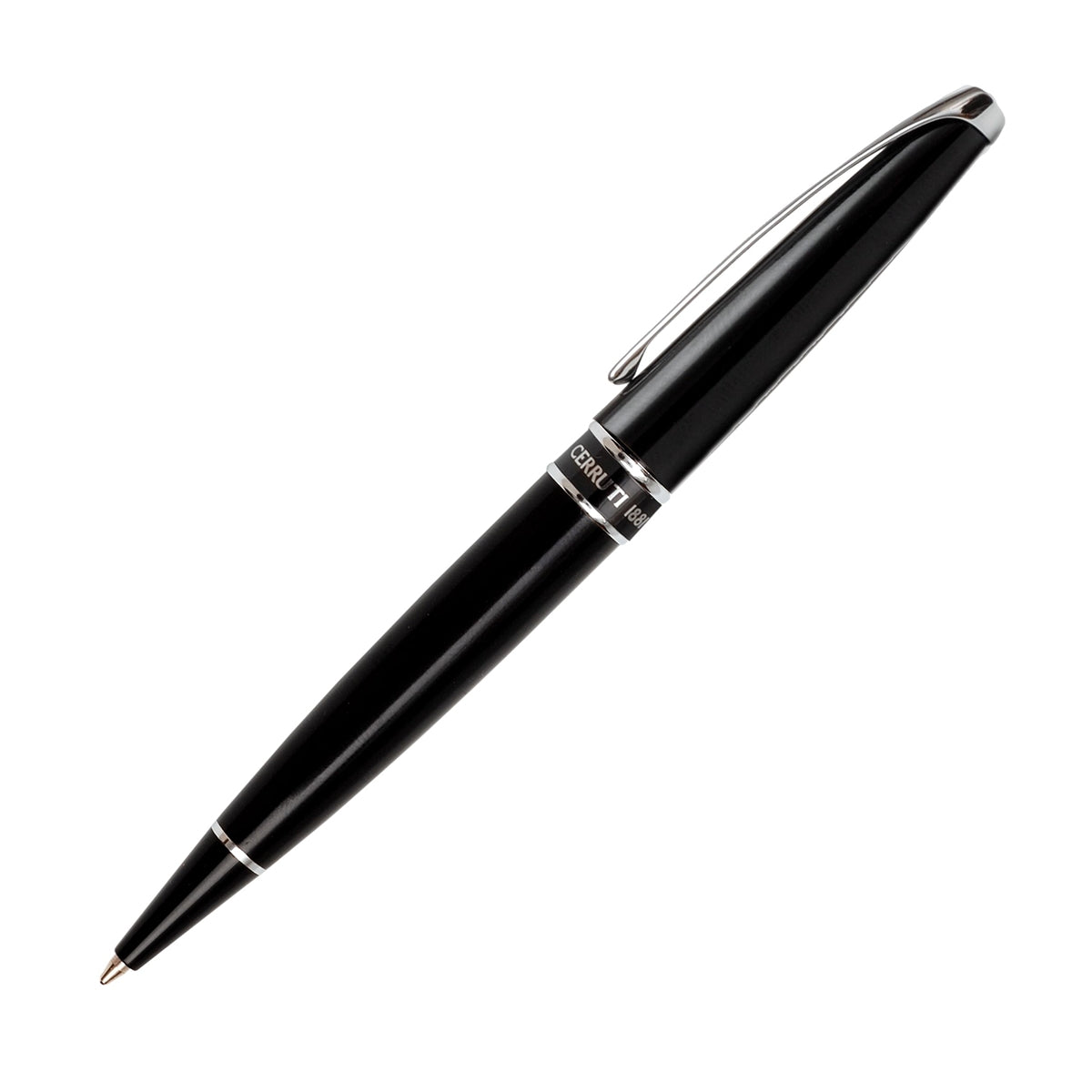 Cerruti 1881 Kugelschreiber Silver Clip schwarz-4