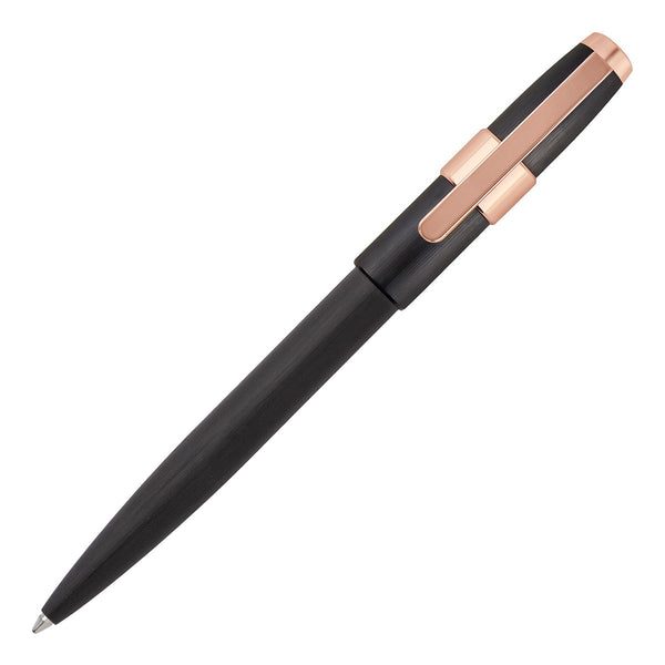 Cerruti 1881, Kugelschreiber Block Brushed, schwarz