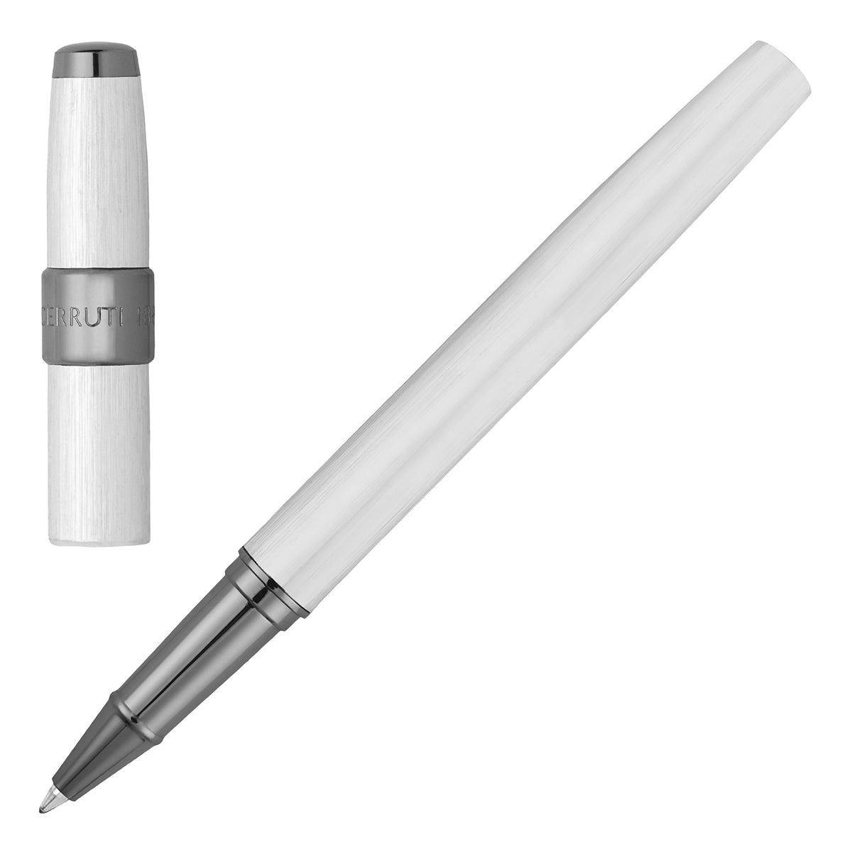 Cerruti 1881 Tintenroller Block Brushed chrom-6