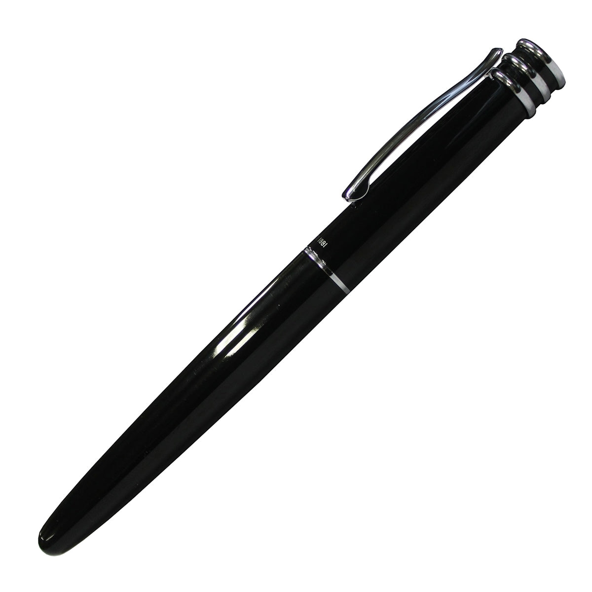 Cerruti 1881 Tintenroller Ring Top schwarz-2