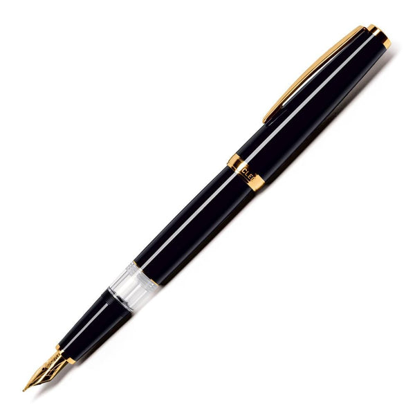 Cleo Skribent, Füller Classic Gold, Kolbensystem, schwarz