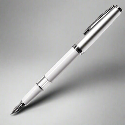 Cleo Skribent, Füller, Classic, Kolbensystem, Metall, Weiß-1