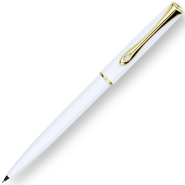 Diplomat, Mechanical Pencil Traveller, 0.5mm Lead, Snow White Gold