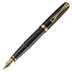 Diplomat, Füller Excellence A2, lackiert, vergoldet, schwarz