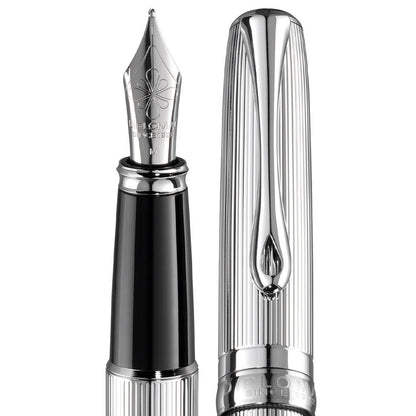 Diplomat, Füller, Excellence A2, guillochiert chrom-2