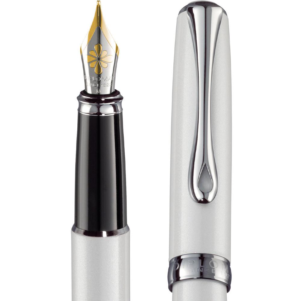 Diplomat, Füller, Excellence A2, weiß Perlmutt 14kt-2