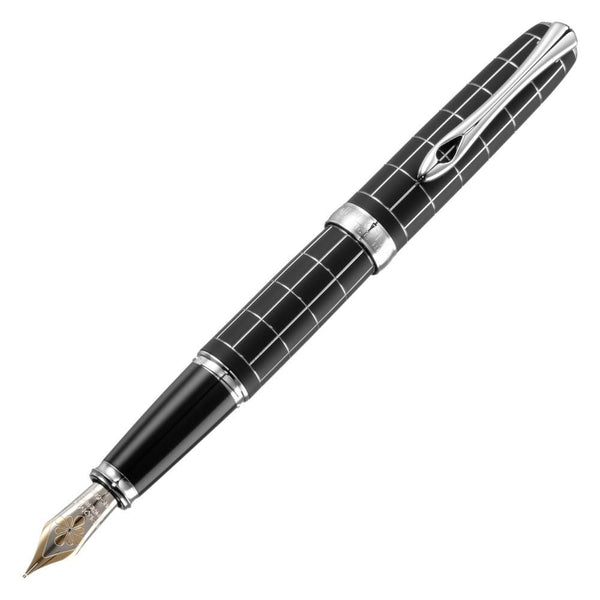 Diplomat, Füller A plus, guillochiert Raute, 14K Feder, Lapis
