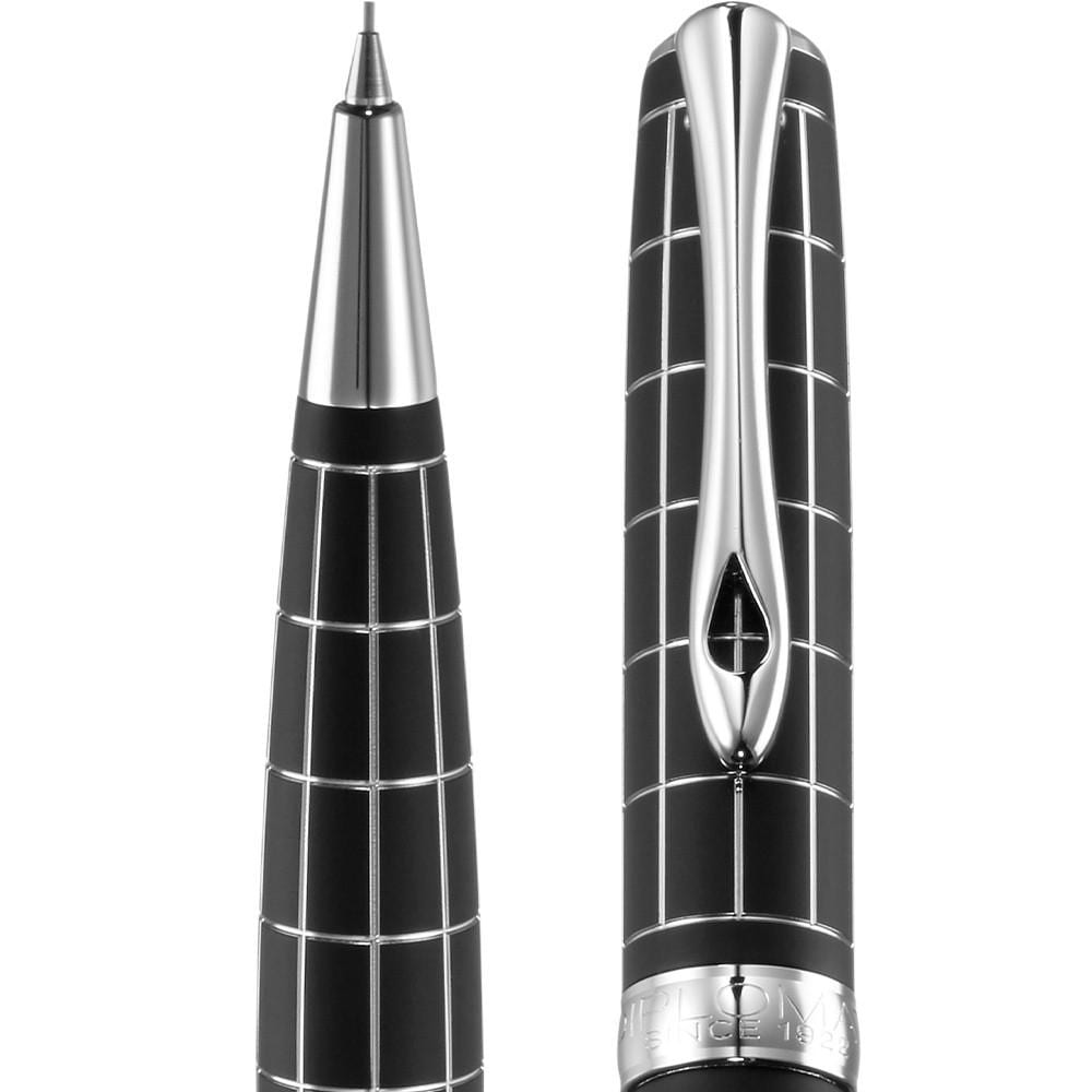 Diplomat, Bleistift, Excellence A plus, Raute guillochiert lapis schwarz-2