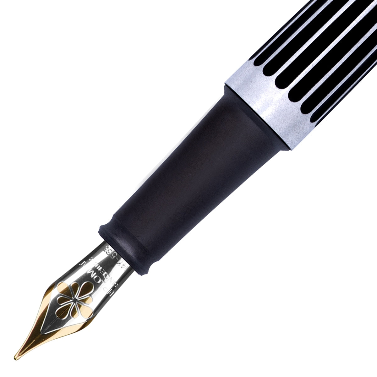 Diplomat Füller Aero 14K Feder Stripes Black-2