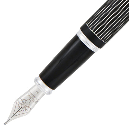 Diplomat Füller Excellence A Plus Wave Guillochiert Lapis Schwarz-2