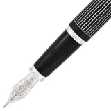 Diplomat Set Excellence A Plus Füller & 1er Stifteetui & Tintenglas Wave Guillochiert schwarz-5