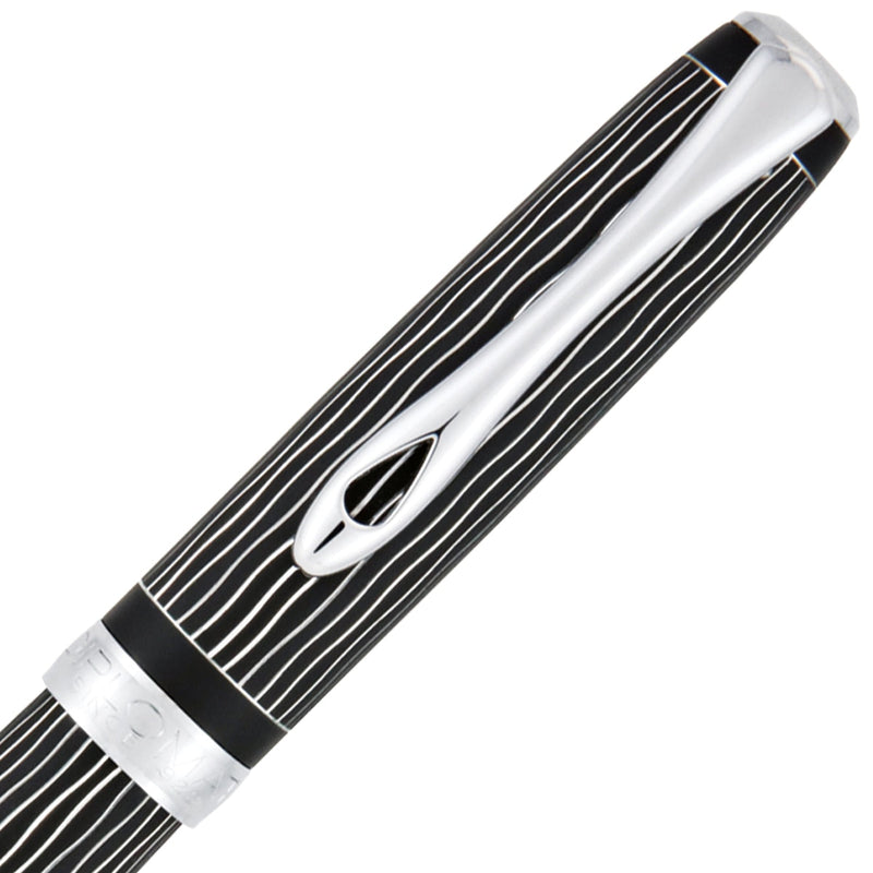 Diplomat Set Excellence A Plus Füller & 1er Stifteetui & Tintenglas Wave Guillochiert schwarz-6