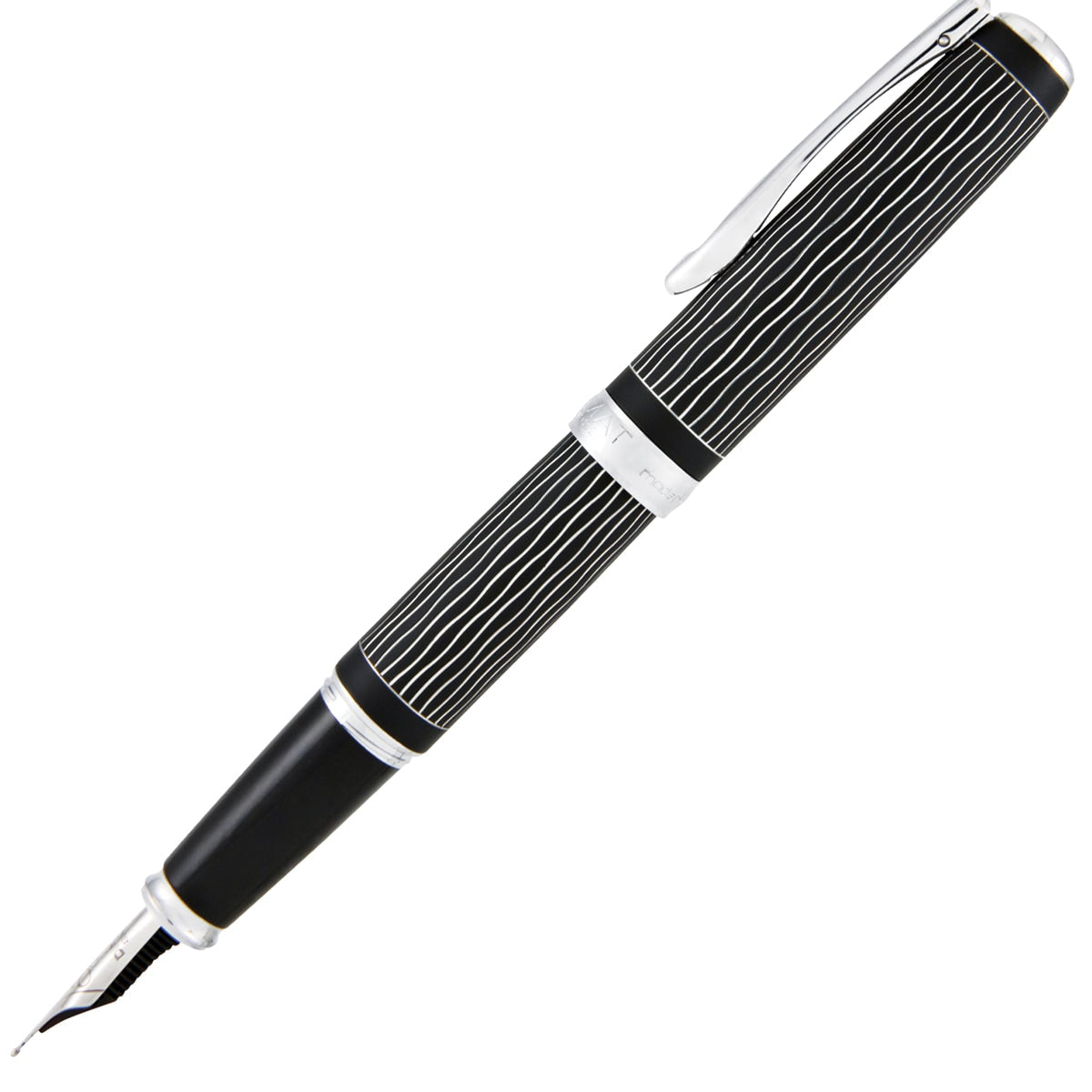 Diplomat Füller Excellence A Plus Wave Guillochiert Lapis Schwarz-4