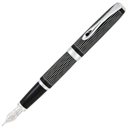 Diplomat Füller Excellence A Plus Wave Guillochiert Lapis Schwarz-5