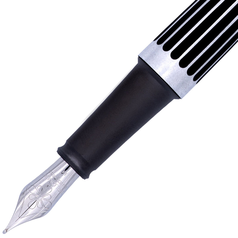 Diplomat Set Aero Füller & 1er Stifteetui & Tintenglas Stripes Black-5