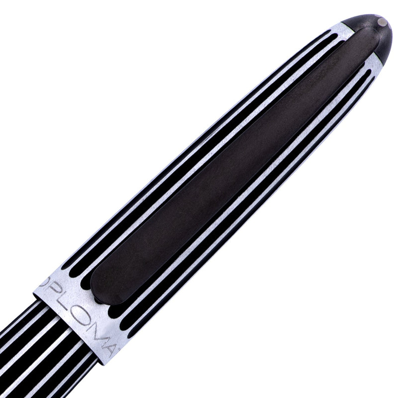 Diplomat Set Aero Füller & 1er Stifteetui & Tintenglas Stripes Black-6