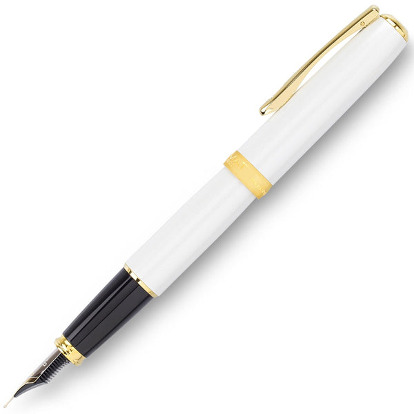 Diplomat, Excellence A2 Fountain Pen, Gold-Plated Trim, 14K Nib, Mother-of-Pearl