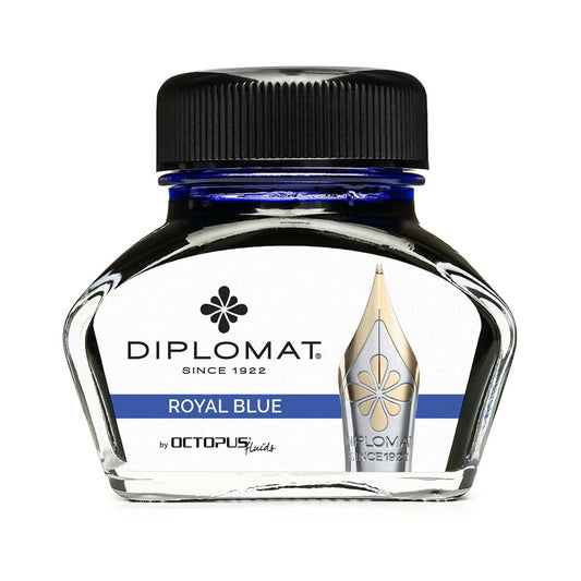 Diplomat Tintenglas Octupus Ink 30ml Königsblau-1
