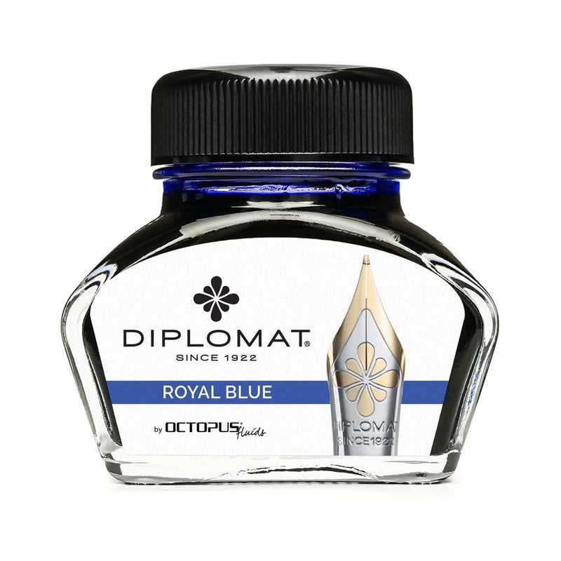Diplomat Tintenglas Octupus Ink 30ml Königsblau-1