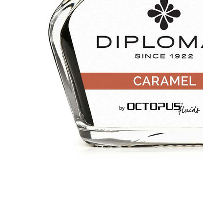 Diplomat Tintenglas Octupus Ink 30ml Karamell Braun-2