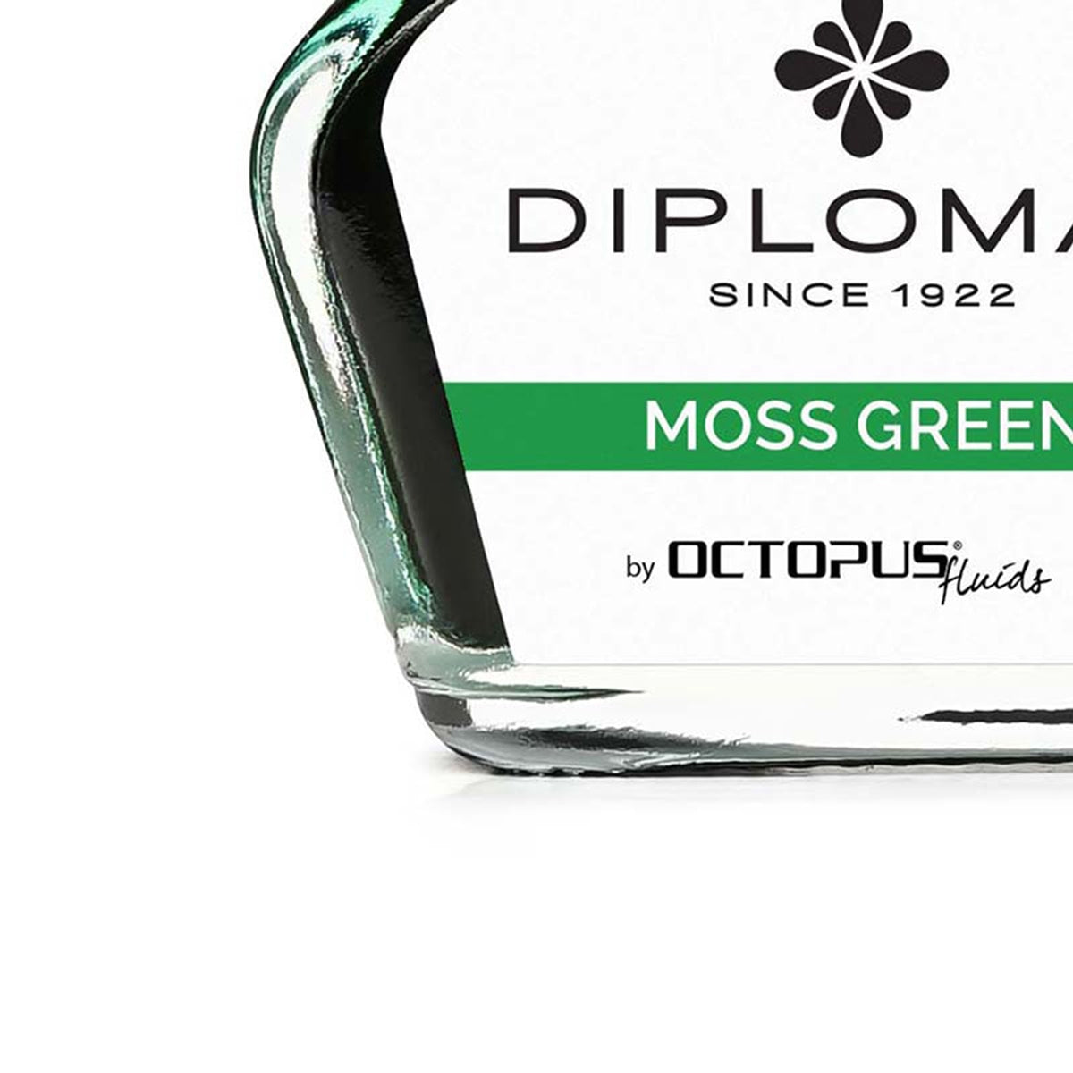 Diplomat Tintenglas Octupus Ink 30ml Moosgrün-2