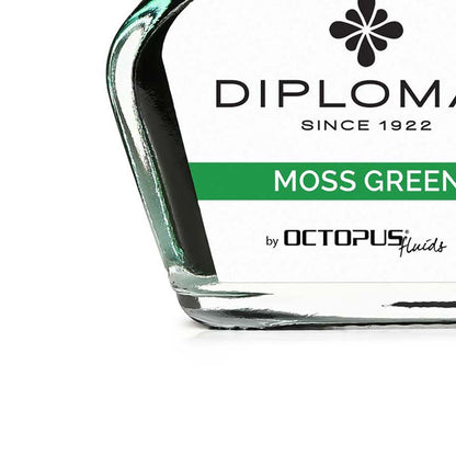 Diplomat Tintenglas Octupus Ink 30ml Moosgrün-2