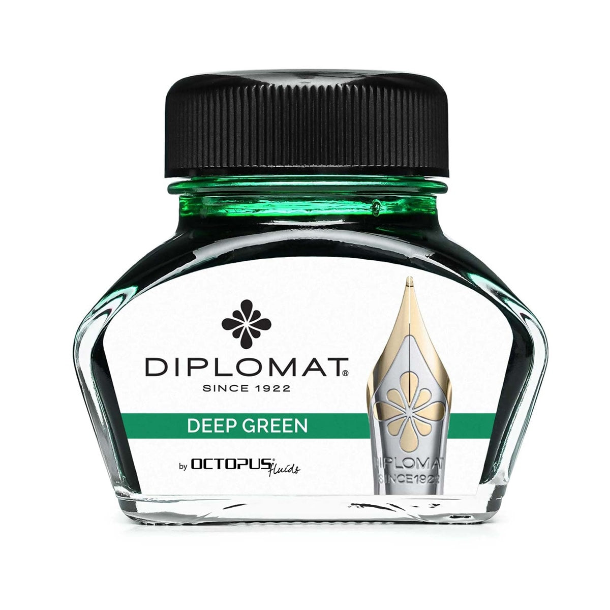 Diplomat Tintenglas Octupus Ink 30ml Tiefgrün-1